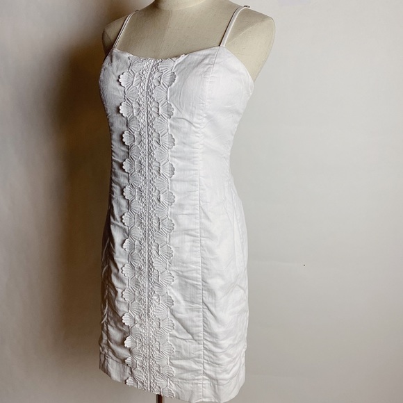 LILLY PULITZER Shelli Built-In Bra Tank Dress Wht - Picture 4 of 12